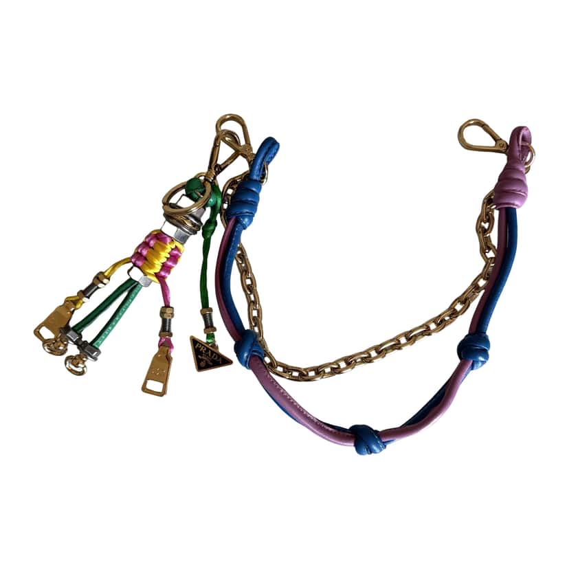 Prada Bag Charm MultiColor Leather Never worn - Front View