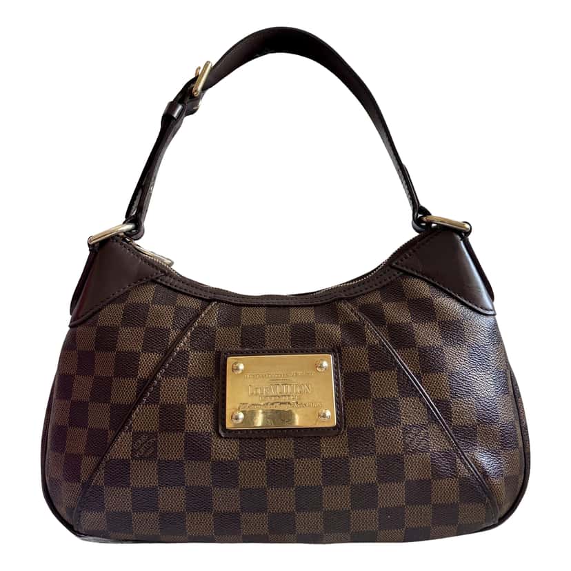Louis Vuitton Damier Ebene Thames PM Brown Leather Very good condition - Front View