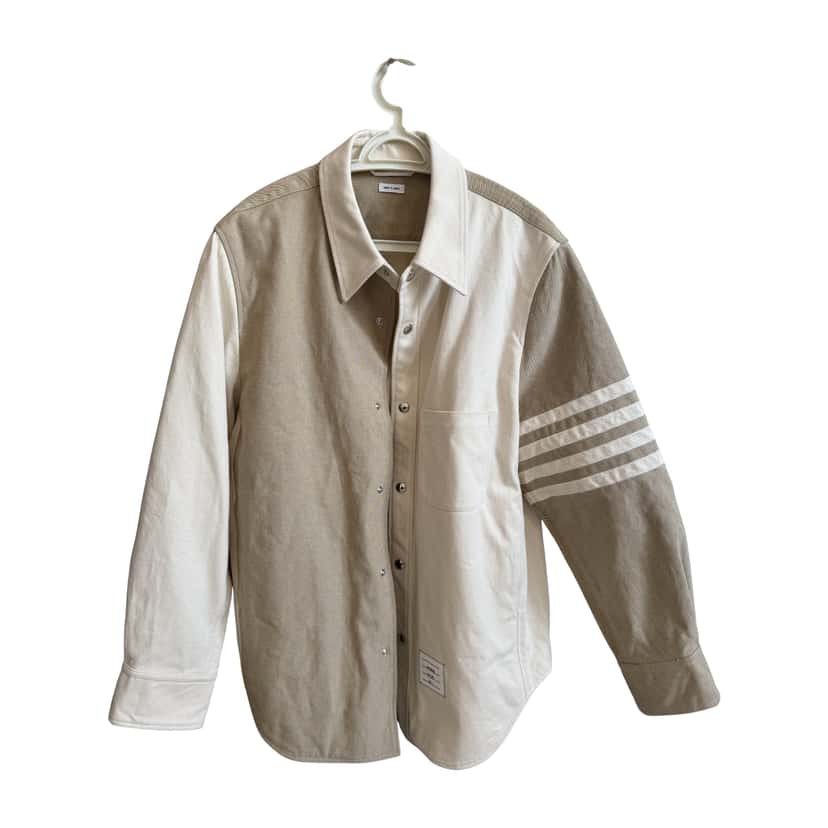 Thom Browne Jacket Beige Cotton Never worn - Front View