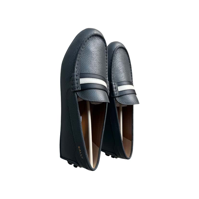 Bally Bally Loafers Grey Leather Never worn, with tag - Front View