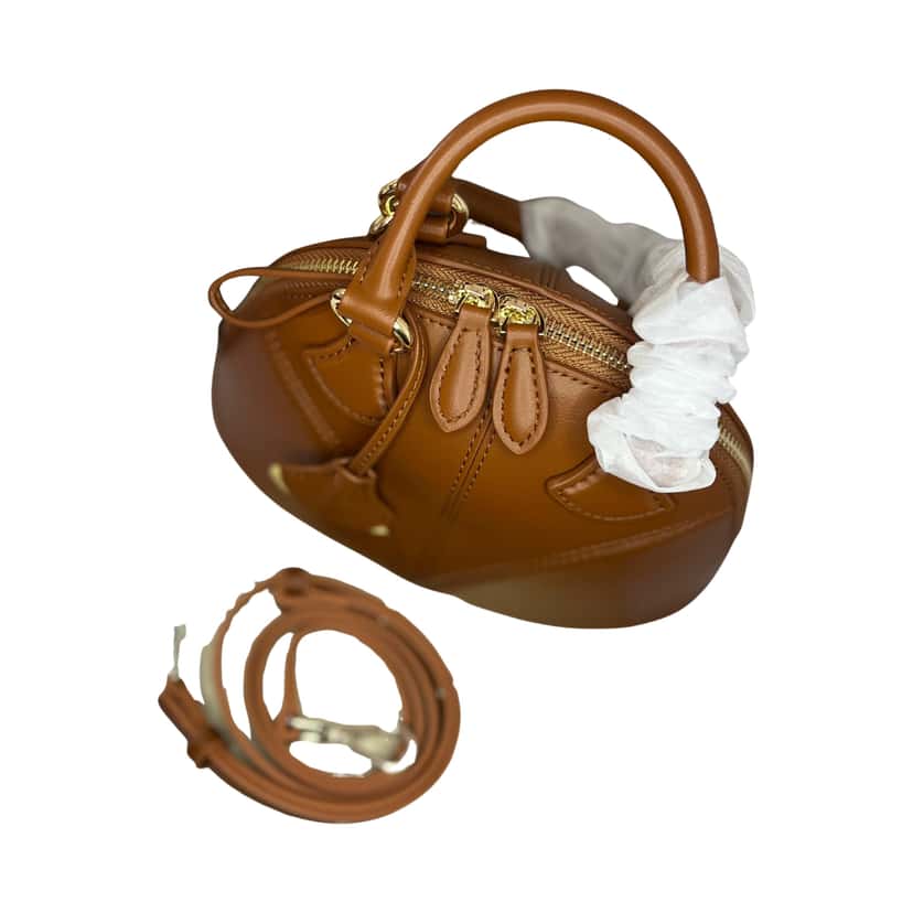 Bulgari Goat brown Mini Bag Brown Never worn, with tag - Front View