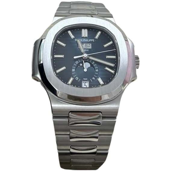 Patek Philippe Nautilus Annual Calendar 40mm Blue Never worn - Front View