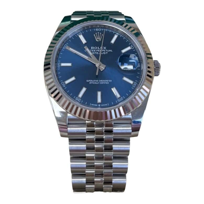 Rolex Datejust 41 Blue Never worn - Front View