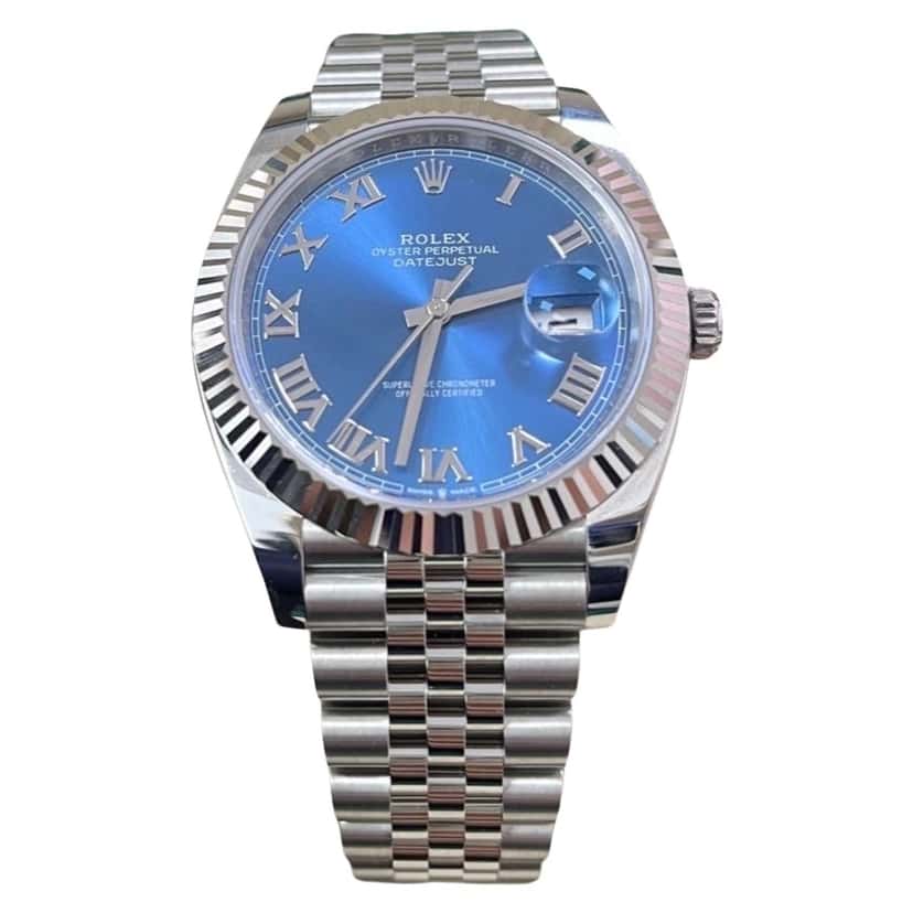 Rolex Datejust 41 Blue Never worn - Front View