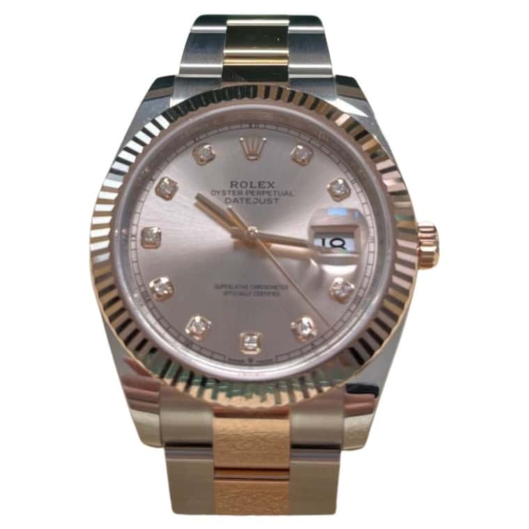 Rolex Datejust 41 Pink Never worn - Front View