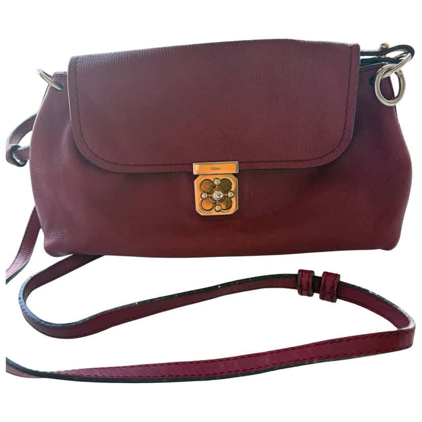 Chloé Bag Burgundy Leather Fair condition - Front View