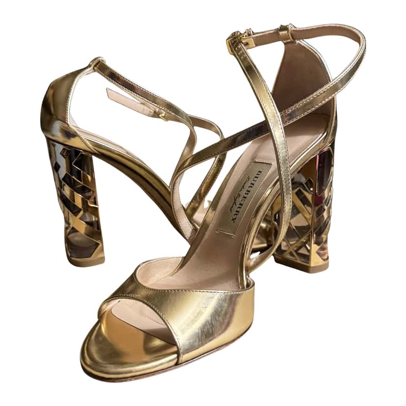 Burberry Sandals heels golden
