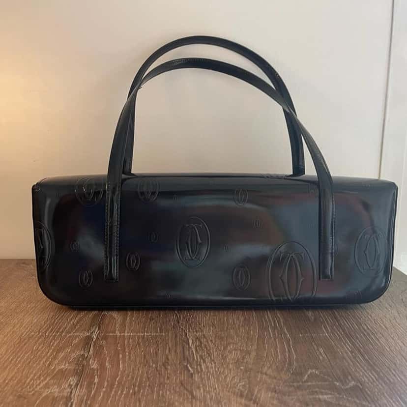 Cartier Happy Birthday Black Leather Very good condition - Back View