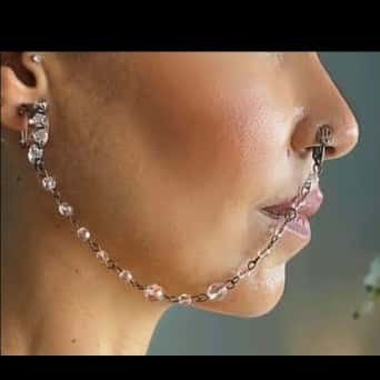 Jean Paul Gaultier Nose ring chain Other Very good condition - Inside View