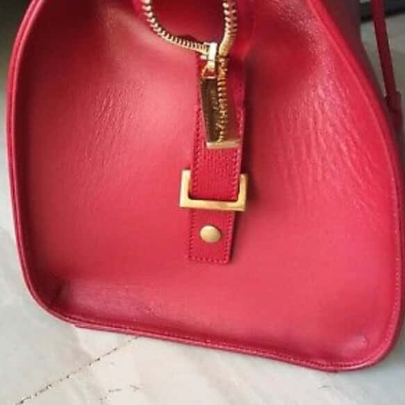 Saint Laurent Cabas Chyc tote bag Red Leather Very good condition - Inside View