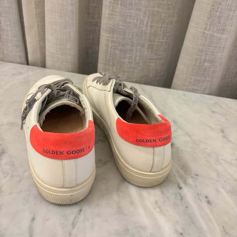 Golden Goose Sneakers White Leather Very good condition - Back View