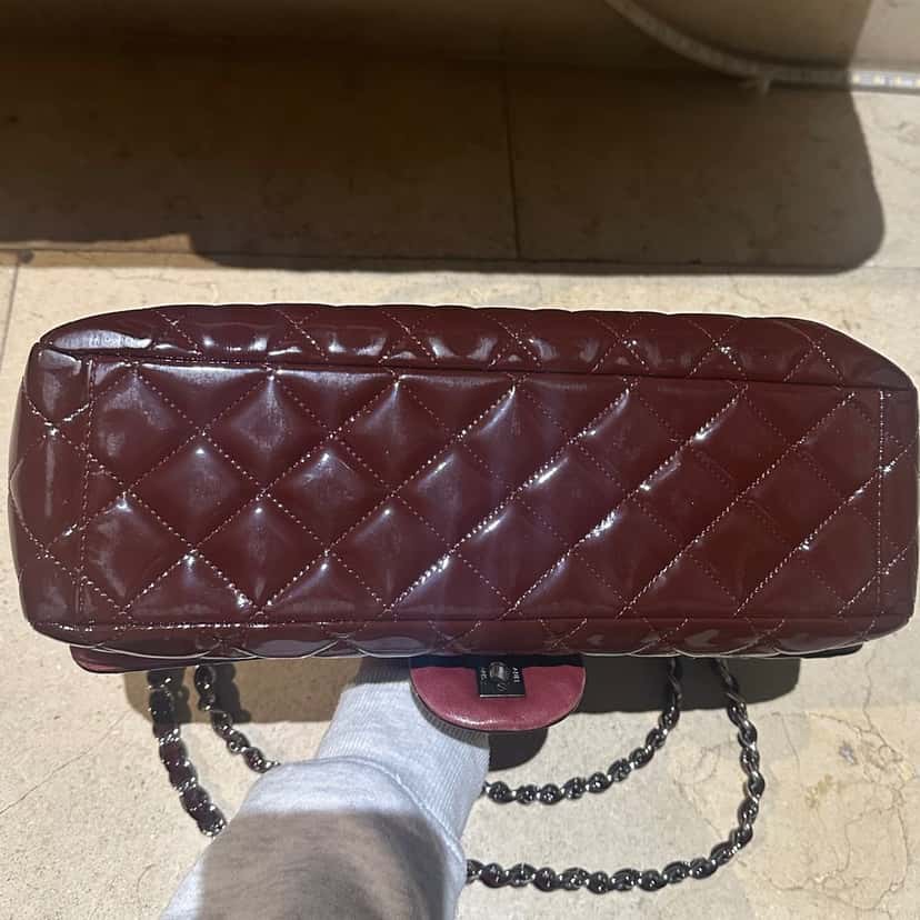 Chanel Timeless/Classique Burgundy Leather Very good condition - Inside View