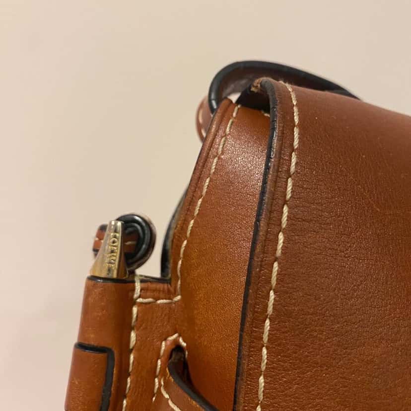 Loewe Gate Bag Brown Leather Metal Very good condition - Model View