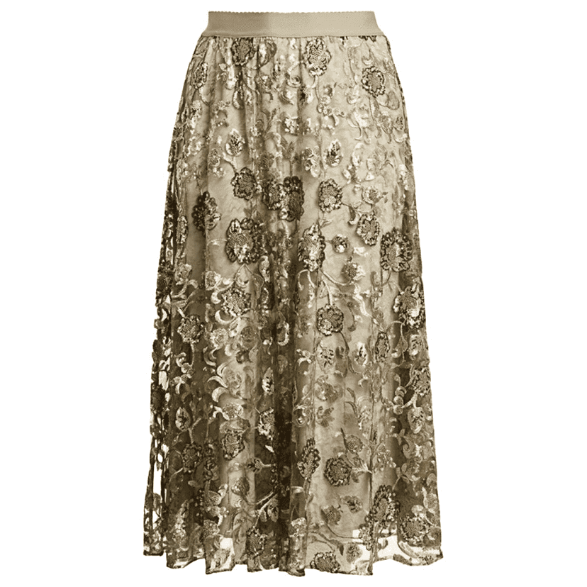 Marina Rinaldi Maxi Skirt Green Never worn, with tag - Front View