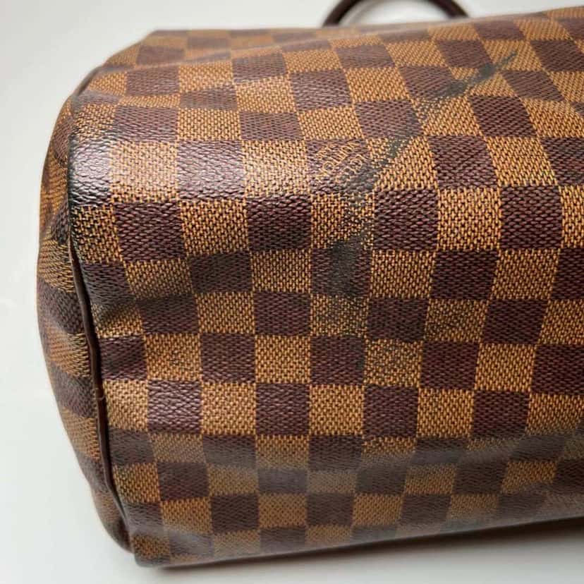 Louis Vuitton Speedy Brown Canvas Bronze Fair condition - Model View