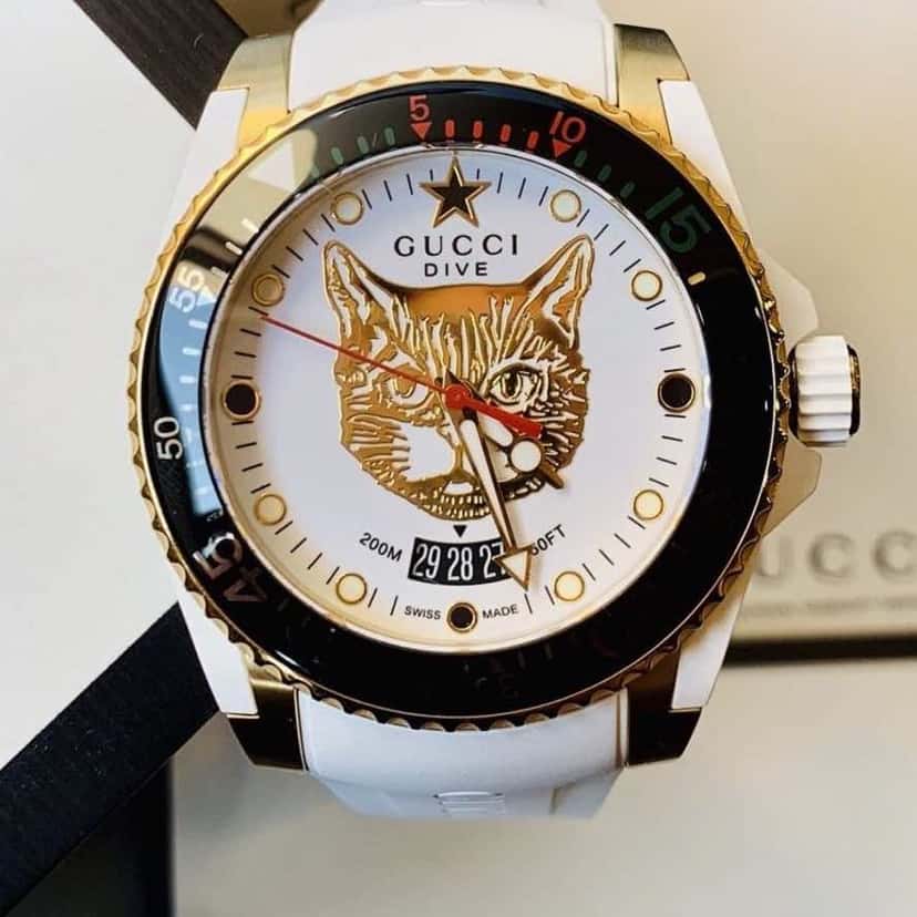 Gucci Gucci Dive White Never worn, with tag - Box View