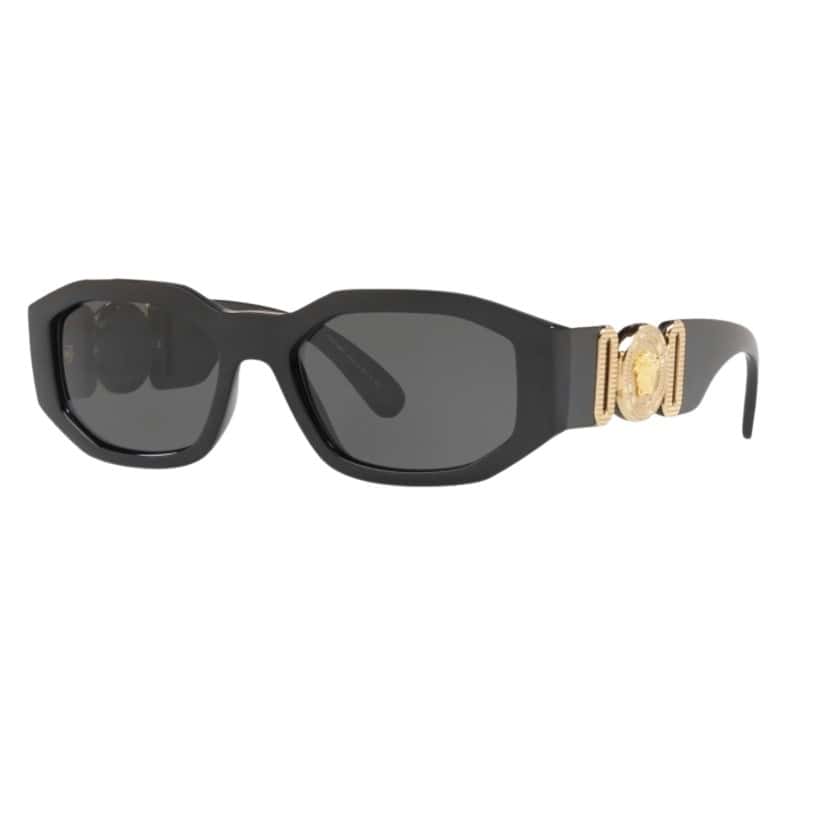 Versace Hexad Signature Sunglasses Black Acetate Very good condition - Front View