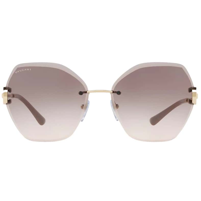 Bvlgari Bvlgari BV6105B sunglasses Gold Stainless steel Polycarbonate Never worn - Front View