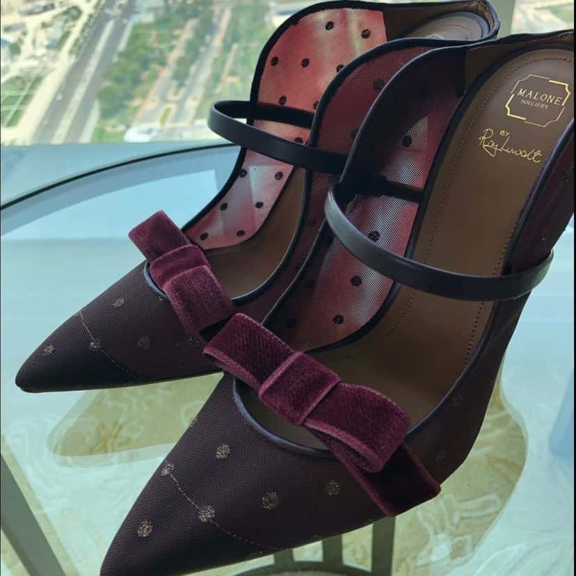 Malone Souliers Mules Burgundy Never worn - Inside View