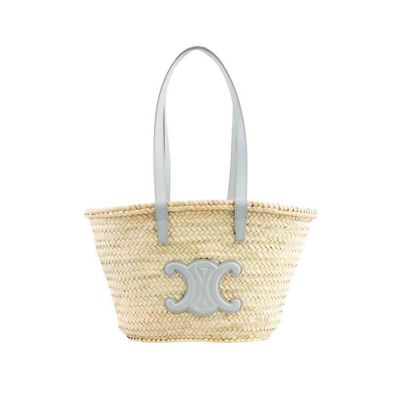 Celine Medium Triomphe Panier Beige Leather Never worn, with tag - Front View