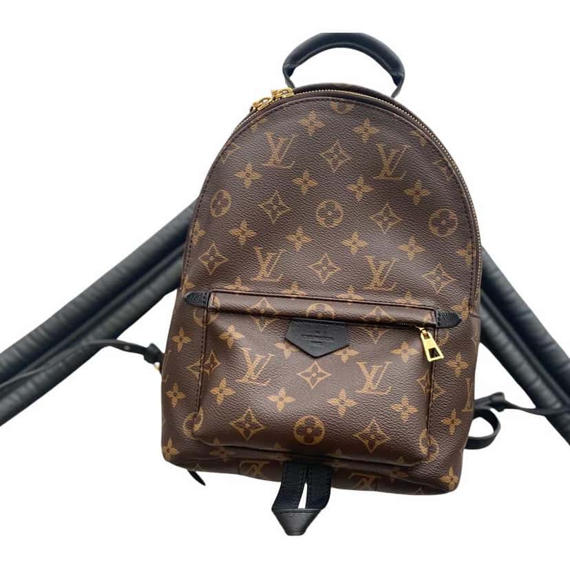 Louis Vuitton Palm Springs Brown Leather Gold Very good condition - Front View