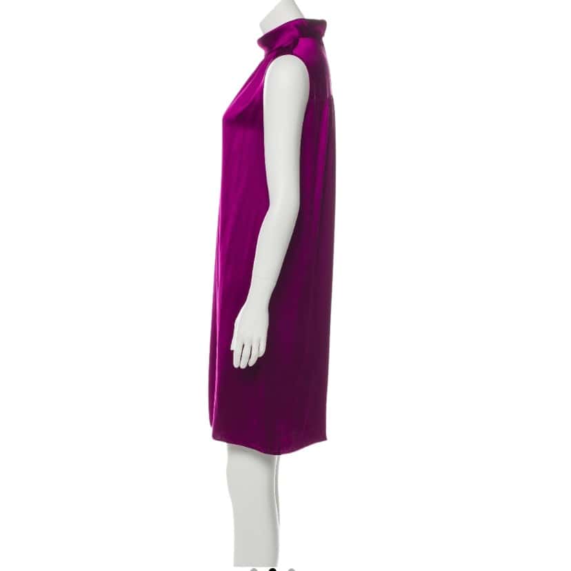 Oscar de la Renta Magenta Silk Dress Purple Silk Very good condition - Inside View