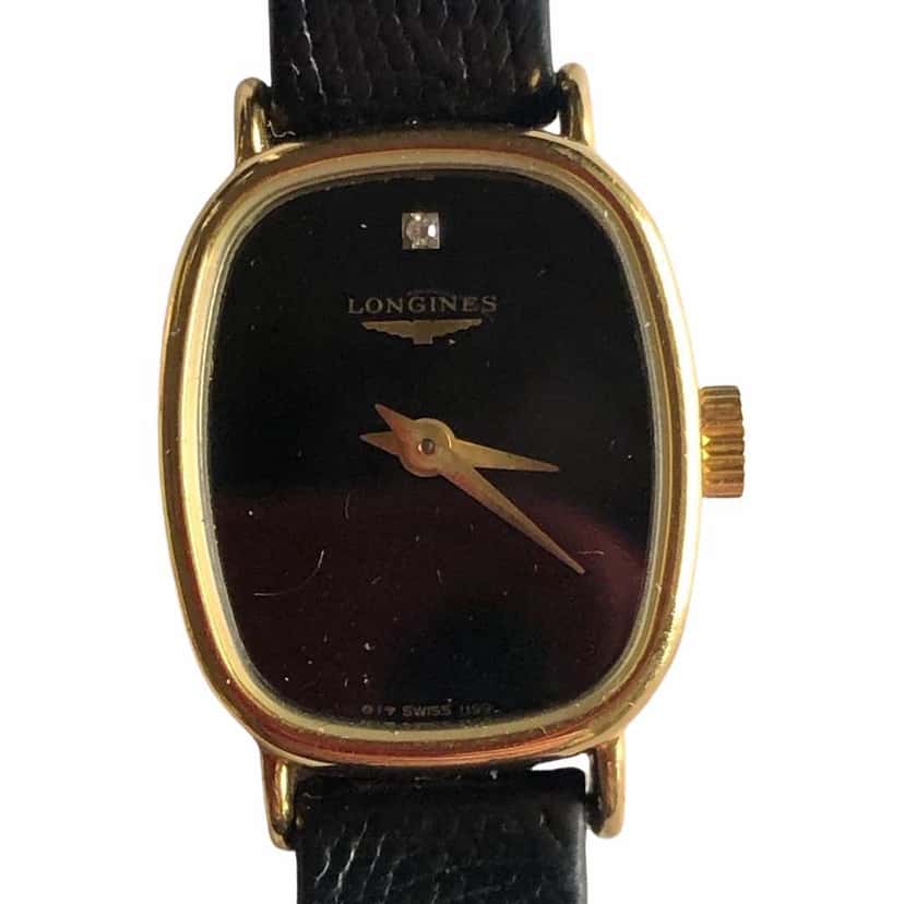 Longines Vintage Watch Black Good condition - Front View