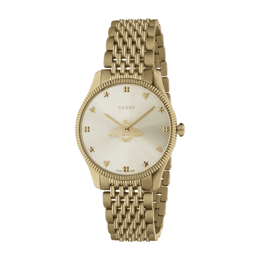 Gucci G-Timeless 36 mm Gold Never worn, with tag - Front View