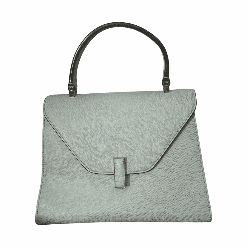 Valextra Iside Medium Green Leather Gold Good condition - Front View