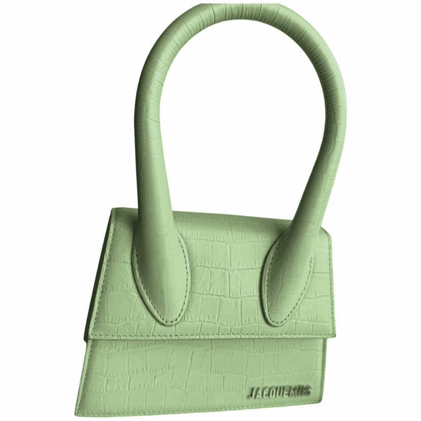 Jacquemus Le Chiquito Green Leather Very good condition - Front View
