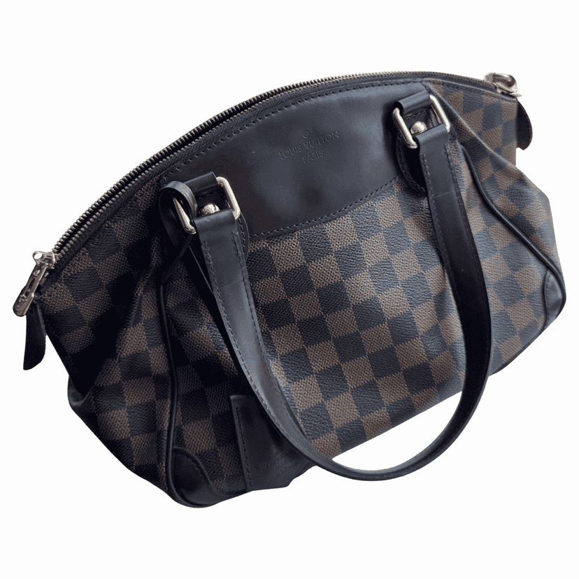 Louis Vuitton Verona Brown Canvas Gold Never worn - Front View
