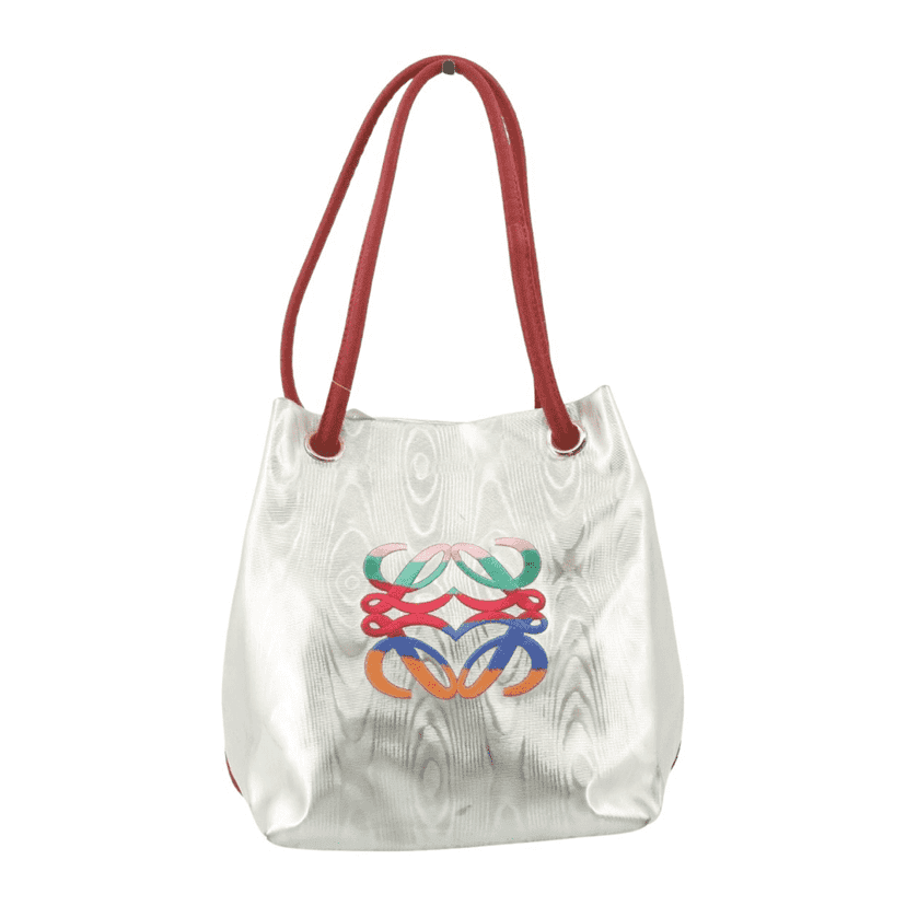 Loewe Anagram Tote Silver Very good condition - Front View