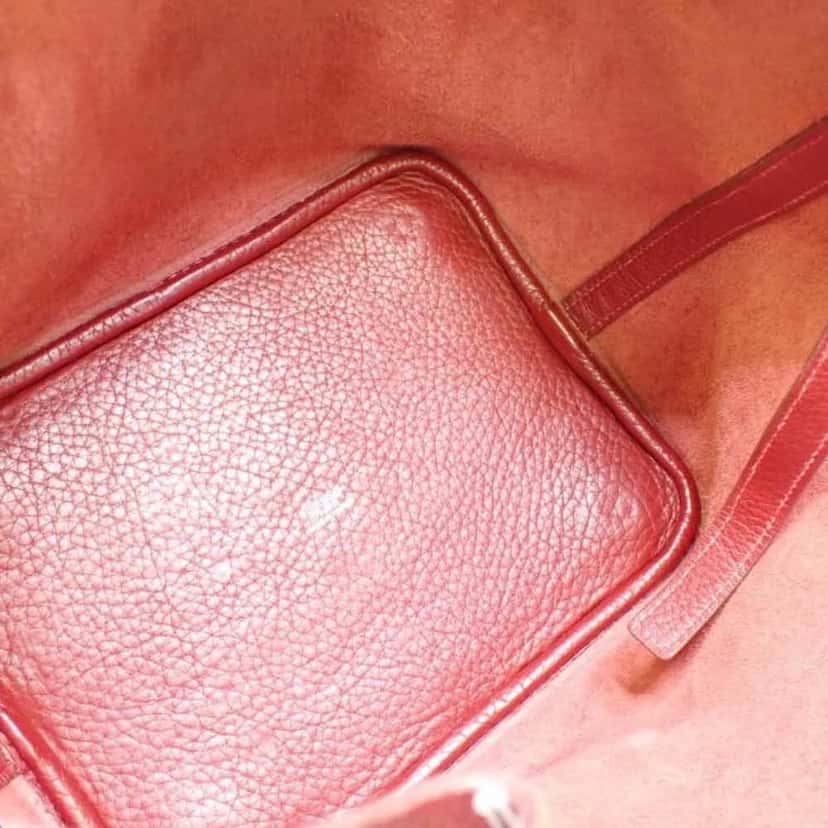 Hermès Picotin Red Leather Silver Good condition - Inside View