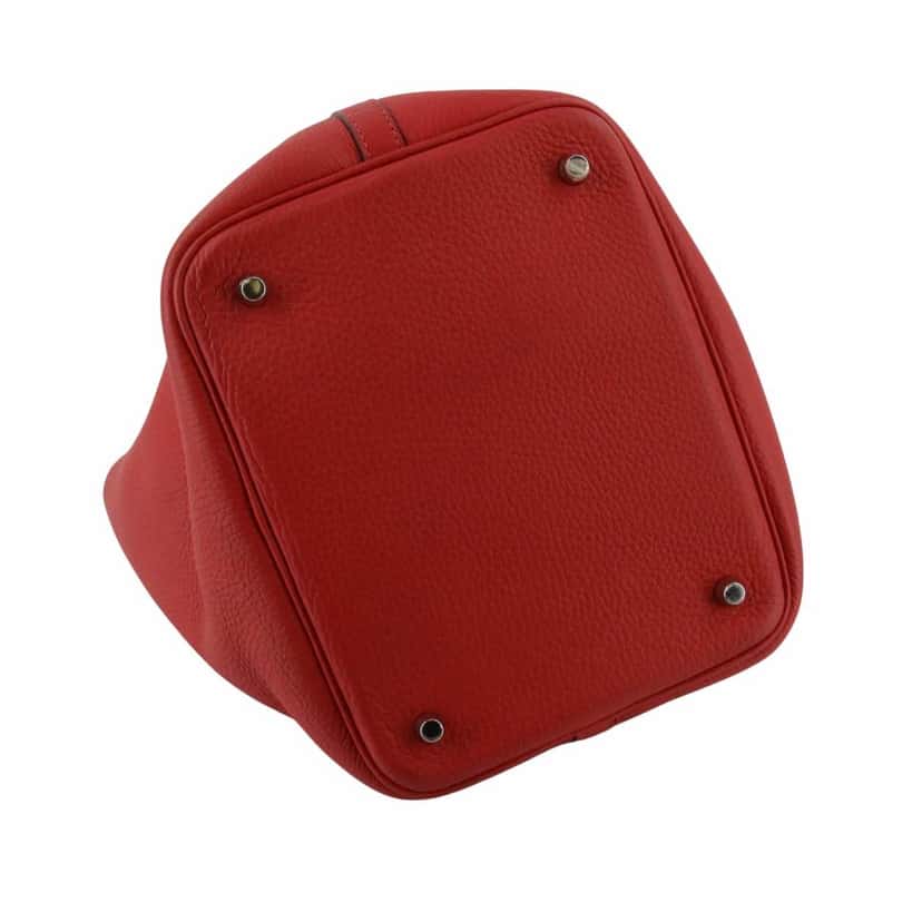 Hermès Picotin Red Leather Silver Very good condition - Model View