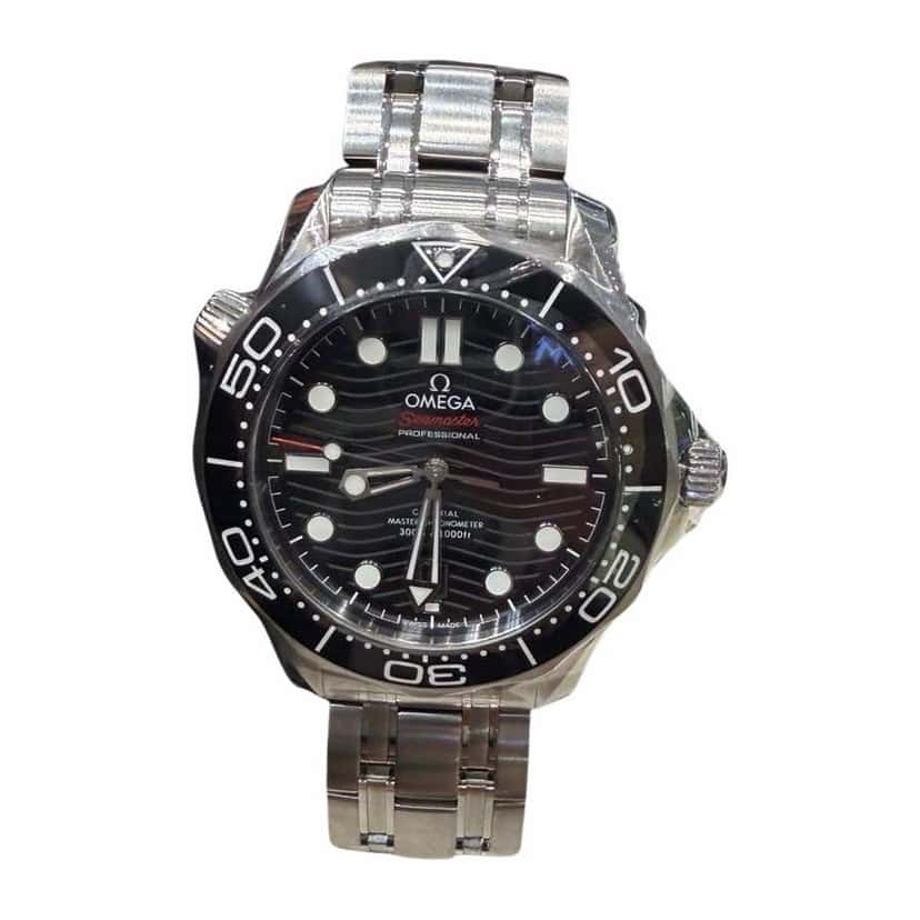 Omega Seamaster Diver 300m Black Never worn, with tag - Front View