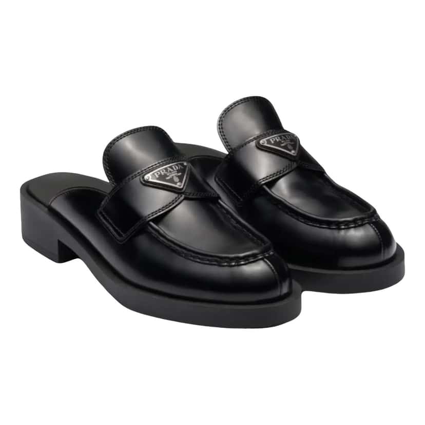 Prada Chocolate Black Leather Very good condition - Front View