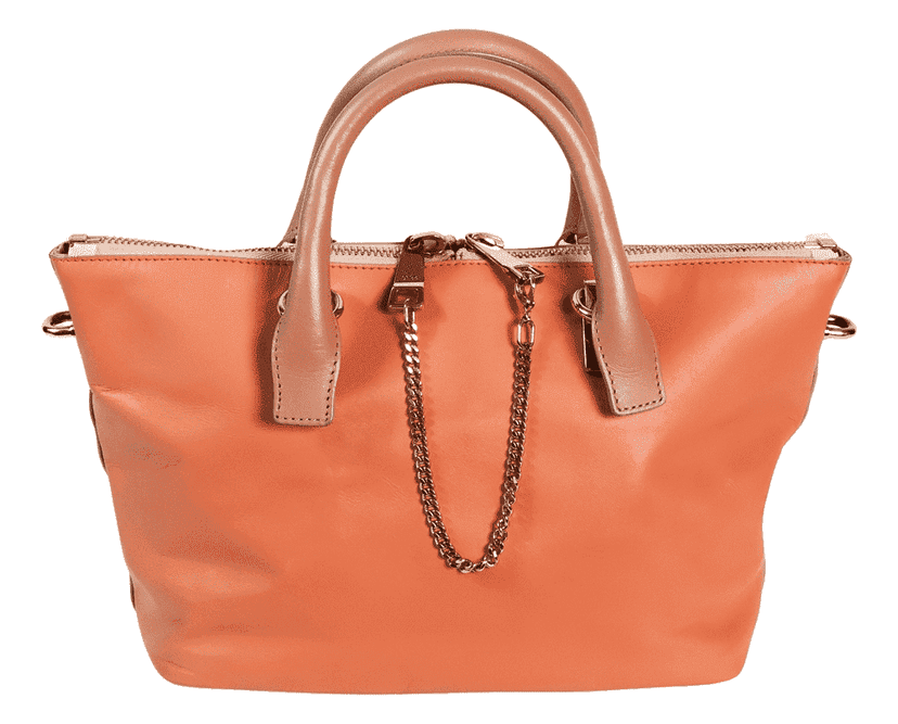 Chloe Two-way Bag Orange Leather Very good condition - Front View