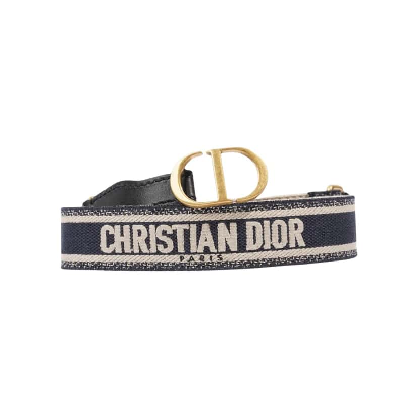 Dior Tote belt Navy Canvas Never worn, with tag - Front View