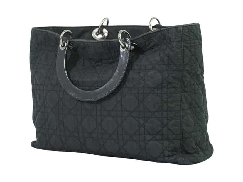 Christian Dior Vintage Lady Dior Bag Black Good condition - Front View