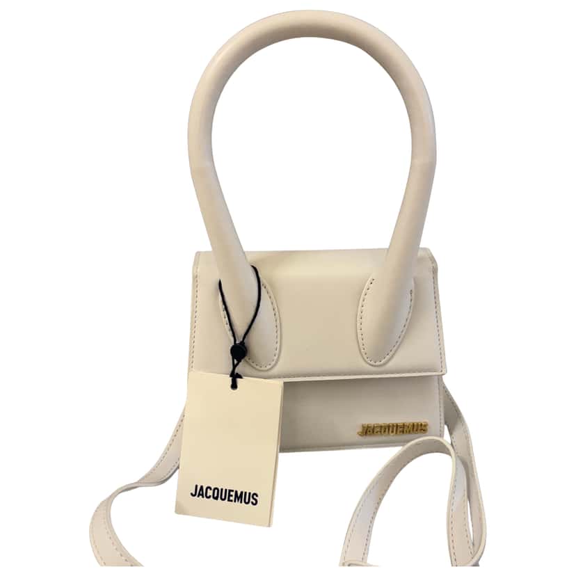Jacquemus Le Chiquito White Leather Gold Never worn, with tag - Front View