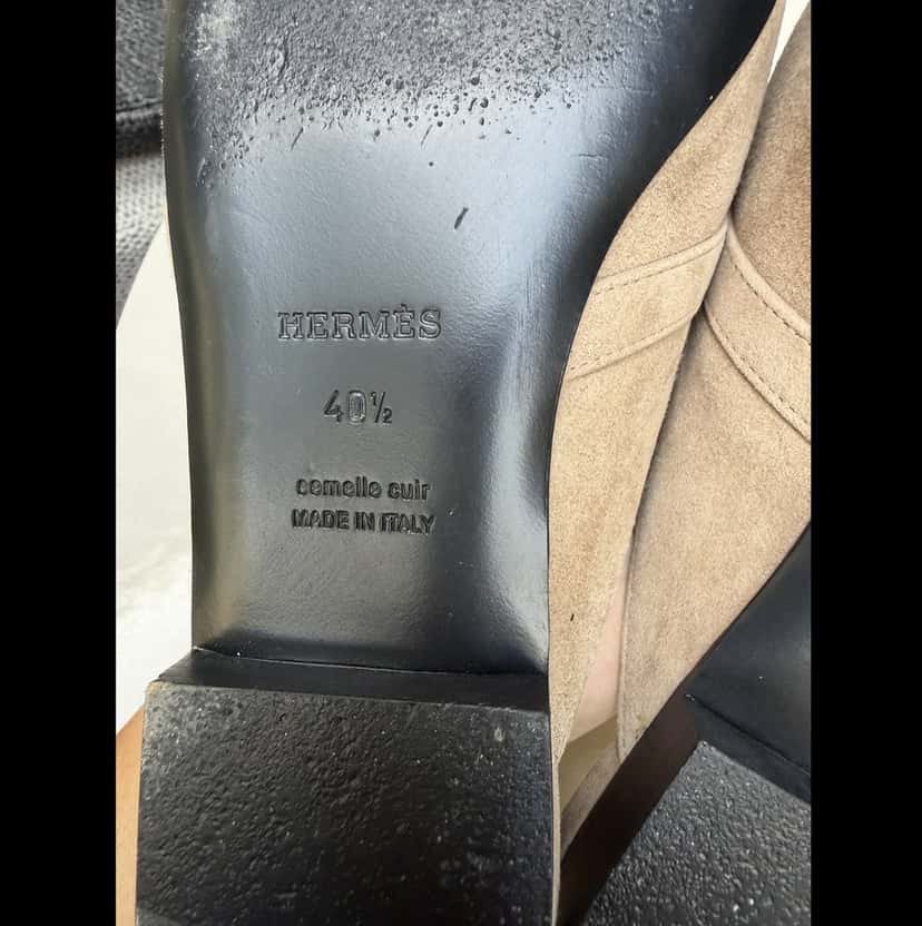 Hermès Oz Kelly Grey Suede Very good condition - Inside View