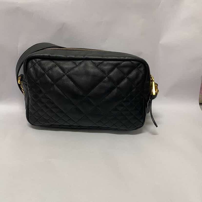 Versace Camera Bag Black Leather Very good condition - Model View