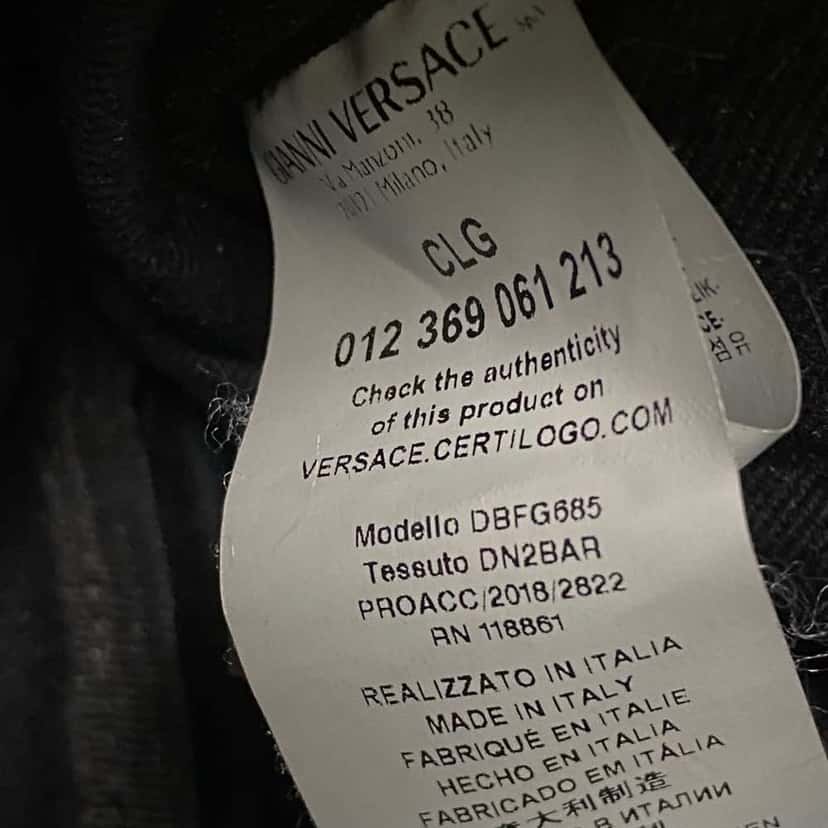 Versace Camera Bag Black Leather Very good condition - Inside View