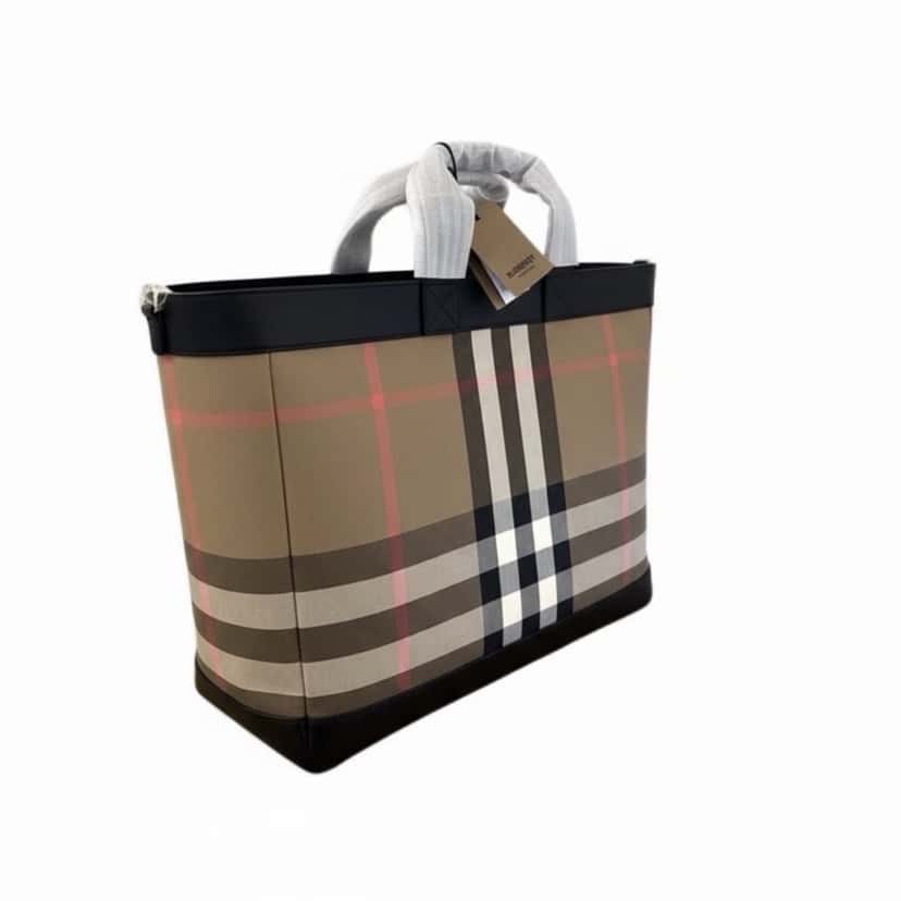 Burberry Burberry Ormond Tote MultiColor Canvas Never worn, with tag - Back View