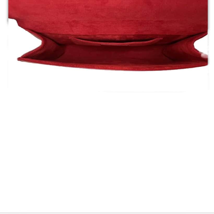 Saint Laurent Y logo flap clutch Red Leather Gold Very good condition - Model View