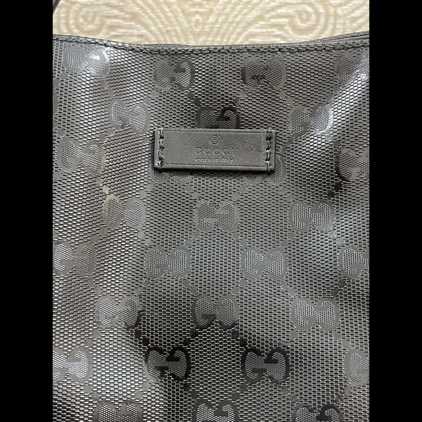 Gucci GG Coated Tote Bag Black Good condition - Back View