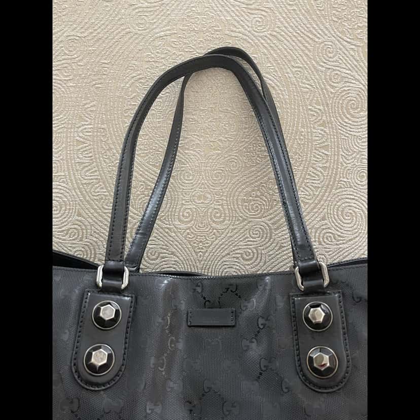 Gucci GG Coated Tote Bag Black Good condition - Inside View
