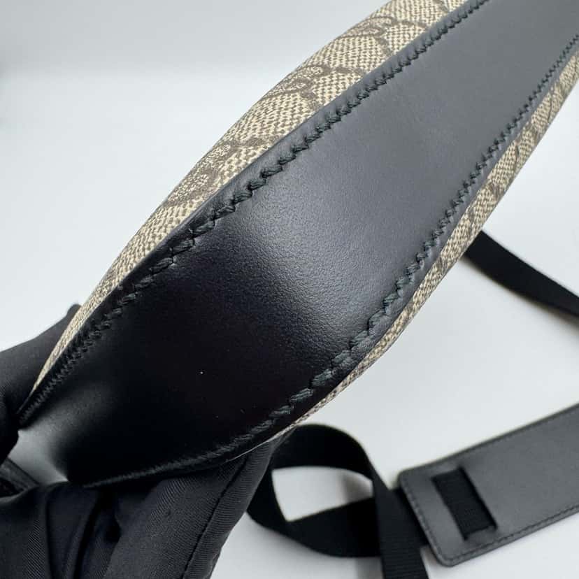 Gucci GG supreme monogram black Camel Leather Very good condition - Inside View