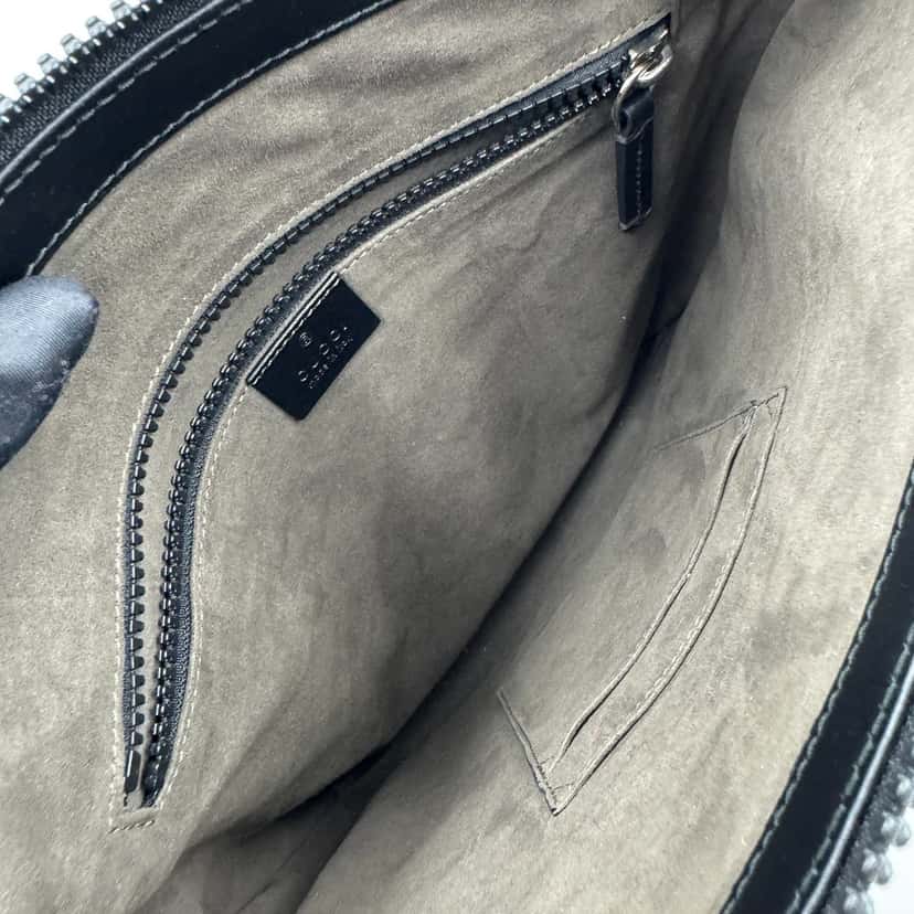 Gucci GG supreme monogram black Camel Leather Very good condition - Model View