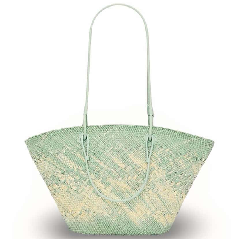 Loewe Tote Anagram Basket MultiColor Rattan Never worn, with tag - Back View